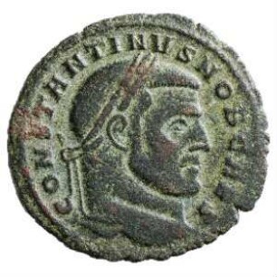 Münze, Follis, Aes 2, Sommer 307 n. Chr.