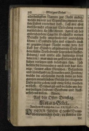 Auf den Oster-Dienstag.