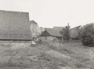 Mobschatz-Rennersdorf, Stauseeweg 5. Bauernhof (bez. 1838). Scheune und Nebengebäude