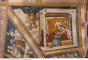 Szenen aus dem Alten Testament und aus dem Leben Christi, Franziskanerheilige und die vier Kardinaltugenden, Isaaks Segen (Genesis 27)