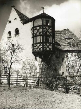 Meißen, Freiheit 6. Ehemaliger Domherrenhof. Ansicht aus dem Garten