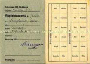 Mitgliedsausweis des Reichsluftschutzbundes Anna Burghauser