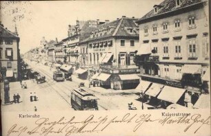 Postkartenalbum. "Karlsruhe-Kaiserstrasse". Kaiserstraße