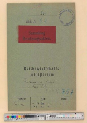 Revisionen betr. Kredithilfe der wirtschaftlichen Außenstellen: Köln