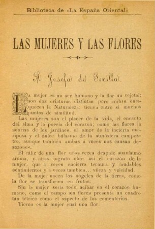 Las mujeres y las flores