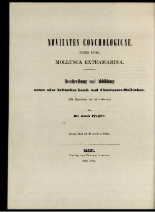 Ser. 1 = Abth. 1, Bd. 2, Text: Novitates conchologicae. Ser. 1 = Abth. 1. Mollusca extramarina. Bd. 2
