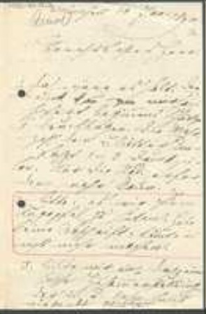 Brief von Ferdinand Christian Gustav Arnold an Unbekannt