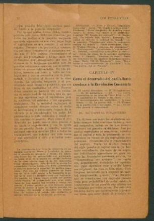 Capítulo IV - Como el desarrollo del capitalismo conduce a la Revolución Comunista