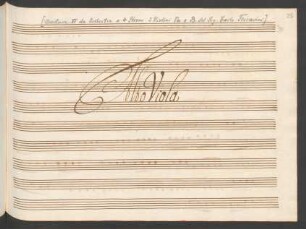 6 Overture da orchestra a quattro stromenti due Violini, Viola, e Basso del Sig: Carlo Tesarini di Rimino [NB: No. I fehlt]