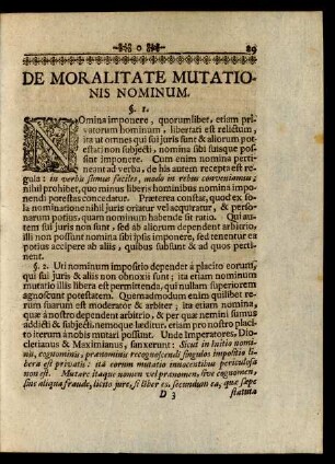 De Moralitate Mutationis Nominum