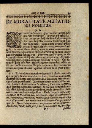 De Moralitate Mutationis Nominum