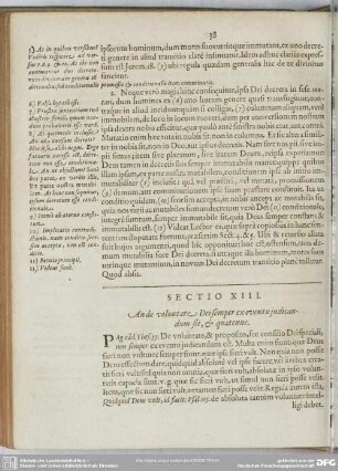Sectio XIII. An de voluntate Dei semper ex eventu iudicandum sit, & quatenus