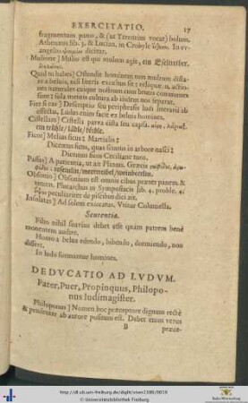Deductio et Euntes Ad Ludum