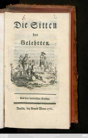 Die Sitten der Gelehrten