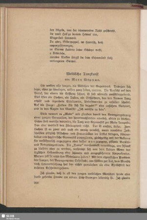 Weibliche Tanzkunst