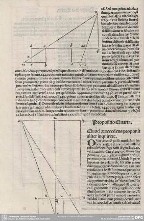 Propositio Quarta. Quos praecedens proponit aliter inquirere.