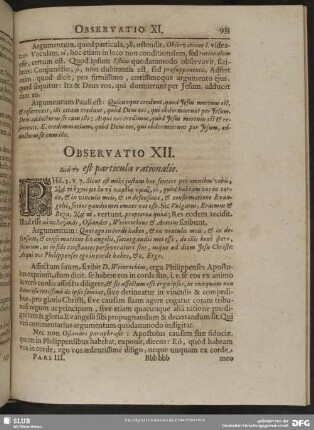 Observatio XII. Dia ti est particula rationalis