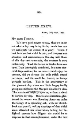 LETTER XXXVI. - Continued Illness of Sir Walter S - t