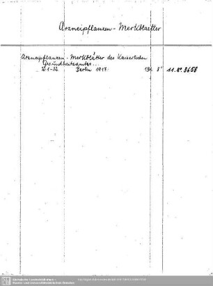 Arzneipflanzen