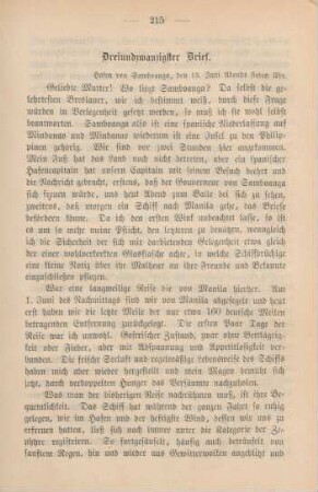 Dreiundzwanzigster Brief