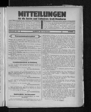 Jahrgang 1930, Hamburg, den 30. November, Nummer 48