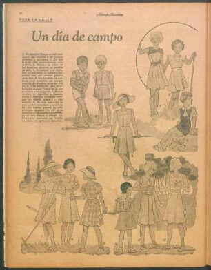 Un día de campo [Dibujos] : Para la mujer