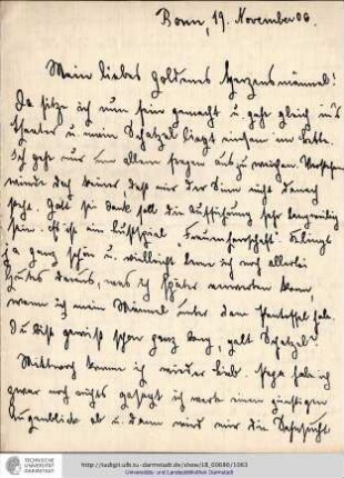 Brief vom 19.11.1906