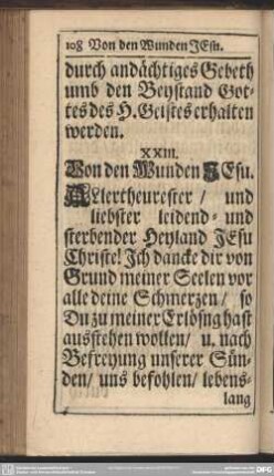 Von den Wunden Jesu