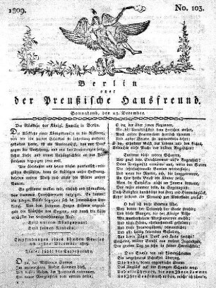 No. 103., 23. December 1809