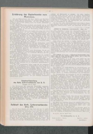 Jubelversammlung des Kath. Lehrerverbandes des D. R. : Pfingsten 1914 in Essen