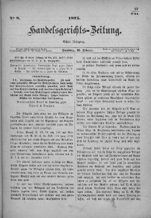 No. 8. 20. Februar 1875