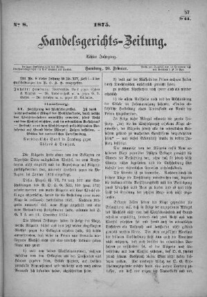 No. 8. 20. Februar 1875