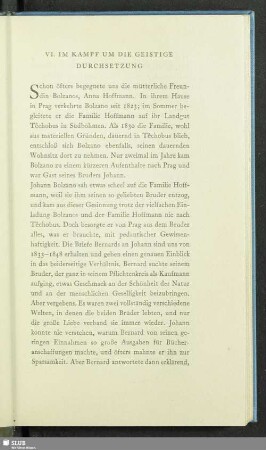VI. Im Kampf Um Die Geistige Durchsetzung