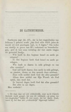 De katechumenen