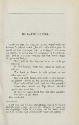 De katechumenen