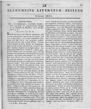 Sievers, G. R.: Geschichte Griechenlands vom Ende des peloponnesischen Krieges bis zur Schlacht bei Mantinea. Kiel: Universitätsbuchhandlung 1840 (Beschluss von Nr. 31)