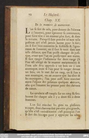 Cap. XX. De la maniere de manoevrer.