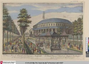 The Chinese House, the Rotunda & the Company in Masquerade in Renelagh Gardens