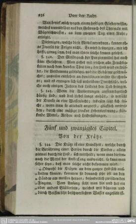 Fünf und zwanzigstes Capitel. Von der Krätze
