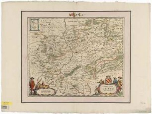 Karte der Grafschaft Glatz, 1:160 000, Kupferstich, um 1640
