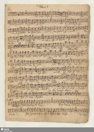 Stimmensatz [Schreiber: Hochmuth, J.G.]