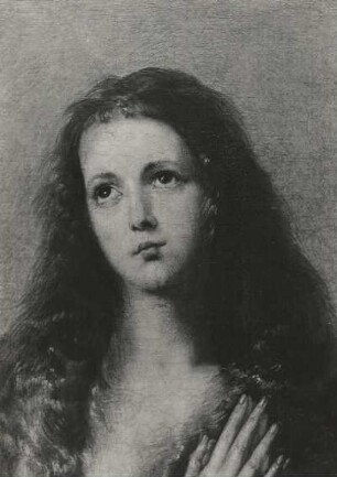 Ribera, Jusepe de: Heilige Agnes. Ausschnitt: Kopf der heiligen Agnes. Dresden: Gemäldegalerie Alte Meister S 1388