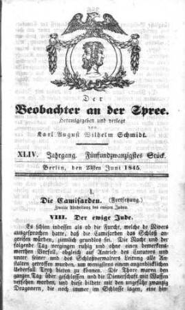 25. Stück, 23. Juni 1845