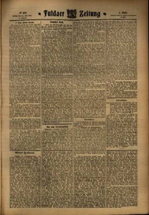 Zweite Ausgabe vom Freitag, den 15. Juli 1910.