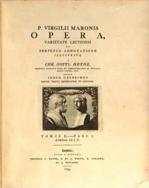 P. Virgilii Maronis Opera. 2,1, Aeneidos, Lib. I. II.
