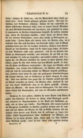 Thukydides' Geschichte des peloponnesischen Krieges : Griechisch und deutsch mit kritischen und erläuternden Anmerkungen, 2. Buch