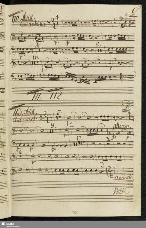 110. Aria: Infelice io son perduto / Galuppi, B.