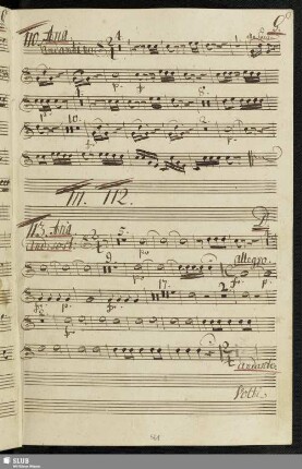 110. Aria: Infelice io son perduto / Galuppi, B.