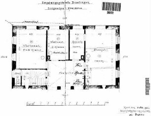 Dußlingen: Empfangsgebäude Grundriss Erdgeschoß