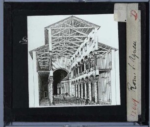 Rom, S. Agnese fuori le mura : Schnitt, Innenansicht